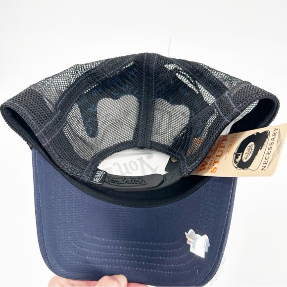 NWT Von Dutch Embroidered Logo Snap Back Trucker Hat - Picture 4 of 4